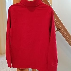 Girls red turtleneck